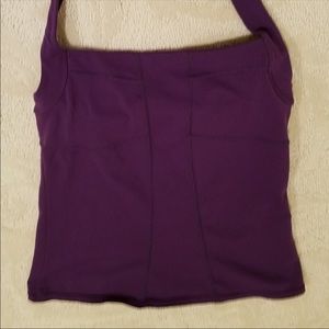 Athleta plum athlete halter top small